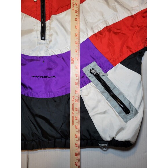 Vintage 90s Tyrolia Ski Jacket Pullover Red White 1/2 Zip Coat Womens Size M VTG - Picture 14 of 14